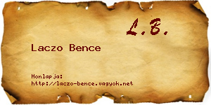 Laczo Bence névjegykártya